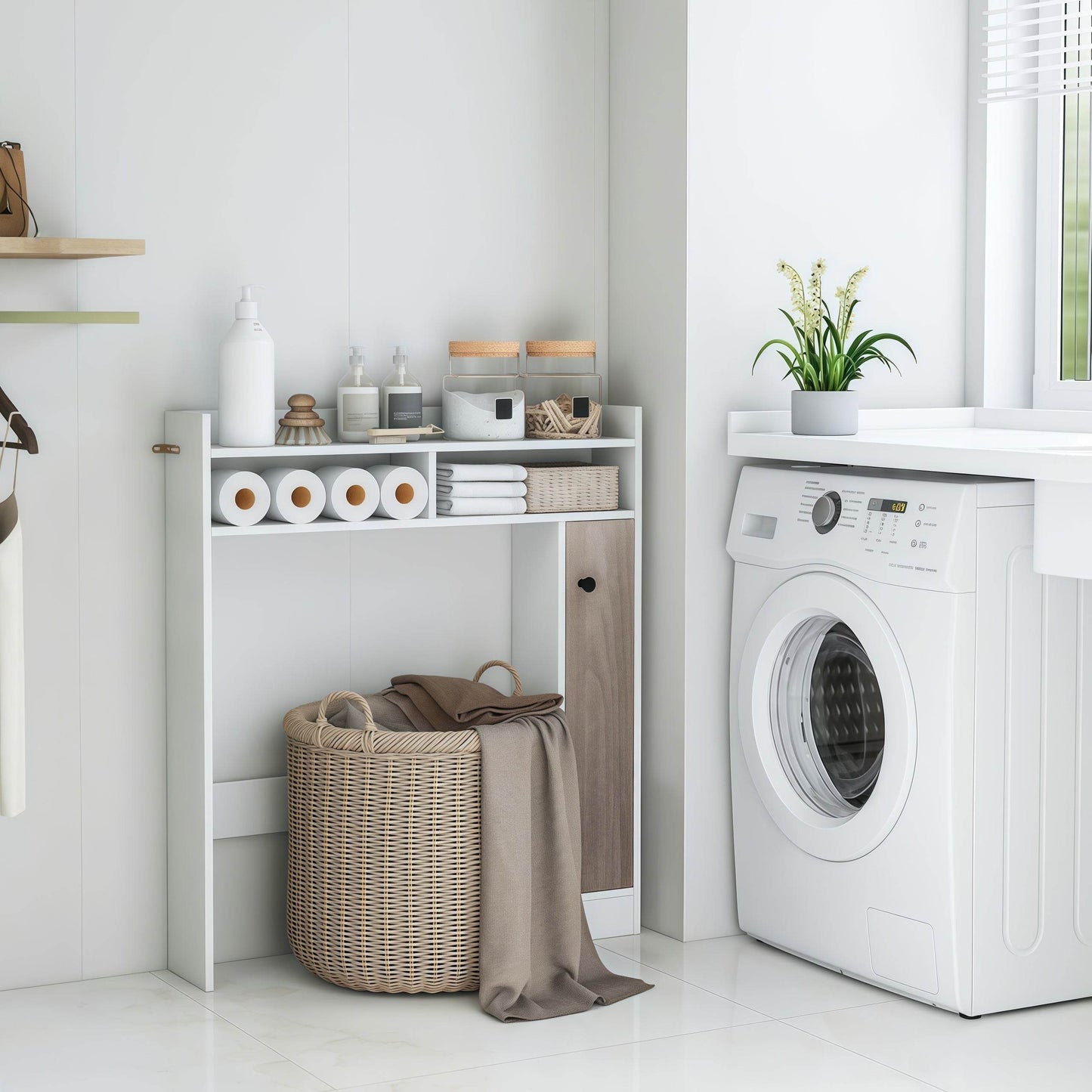 Naawe Above Toilet Bathroom Cabinet Floor Storage Storage Cabinet - Naawe