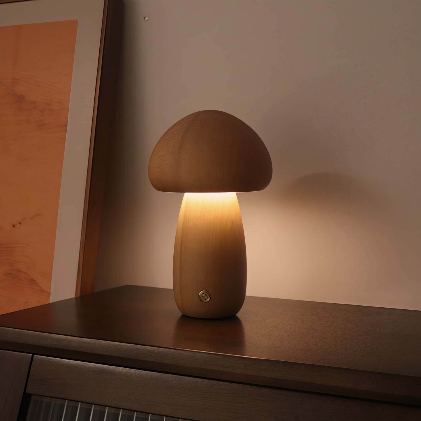 NAAWE Premium European Beech Lamp – Handcrafted | Wireless Charging - Naawe