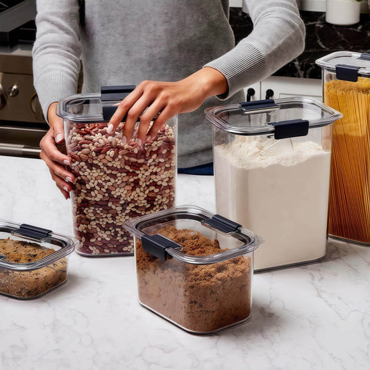 Naawe Thickened Square Transparent Kitchen Storage Sealing Jar - Naawe