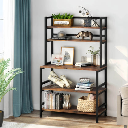Naawe 5 Tier Kitchen Utility Storage Baking Rack Microwave Rack with Shelves - Naawe