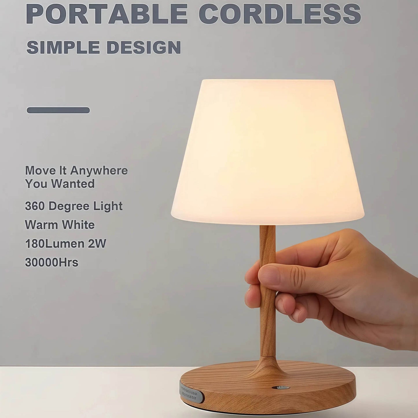 Naawe Bestseller Waterproof Table Lamp｜Dual USB/Outlet Power｜IPX4 for Bathroom/Bedside/Camping - Naawe
