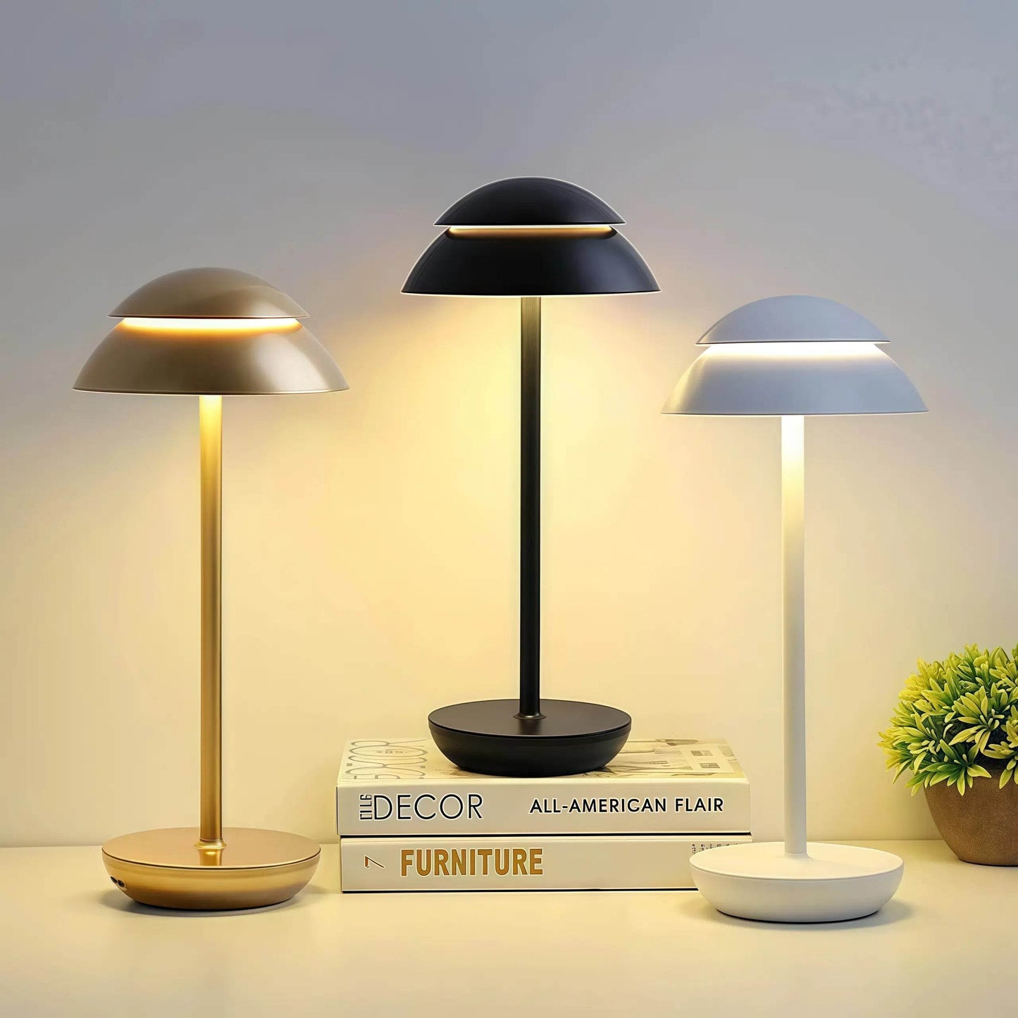 Naawe Modern Table Lamp - USB Rechargeable | For Home & Office - Naawe