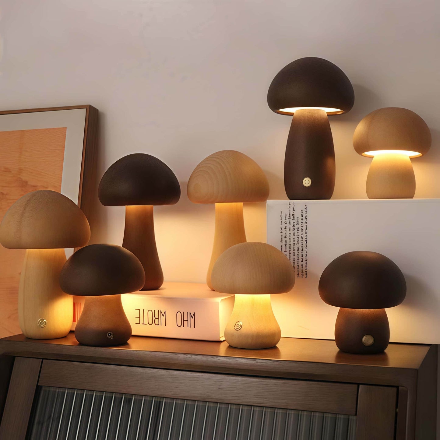 NAAWE Premium European Beech Lamp – Handcrafted | Wireless Charging - Naawe