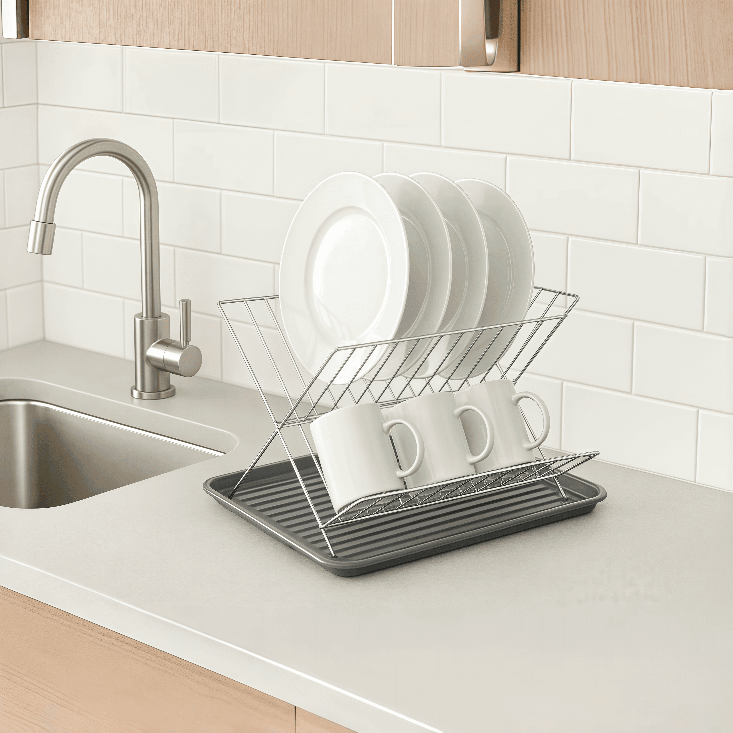 Naawe Multifunctional Kitchen Countertop Drainage Shelf All-in-One Organizer - Naawe