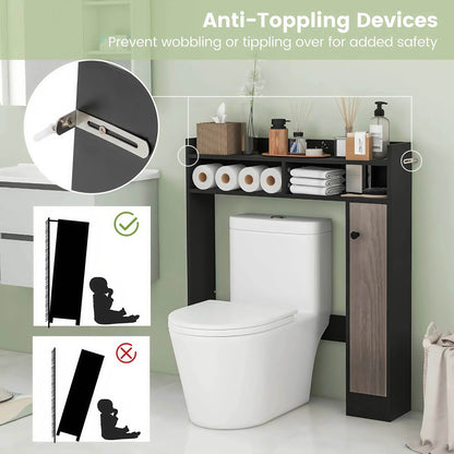 Naawe Above Toilet Bathroom Cabinet Floor Storage Storage Cabinet - Naawe