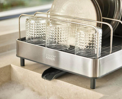 Naawe Large Capacity Steel Retractable Dish Drying Rack - Naawe