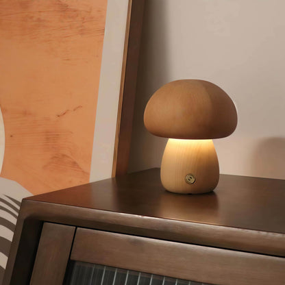 NAAWE Premium European Beech Lamp – Handcrafted | Wireless Charging - Naawe