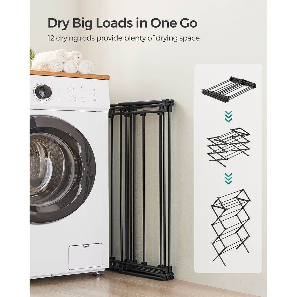 Naawe Household Free Installation Triple Foldable Retractable Clothes Drying Rack - Naawe