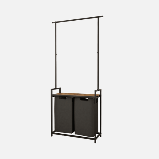 Naawe Household Removable Sortable 2-Section Laundry Hamper Organizer with Hanger - Naawe