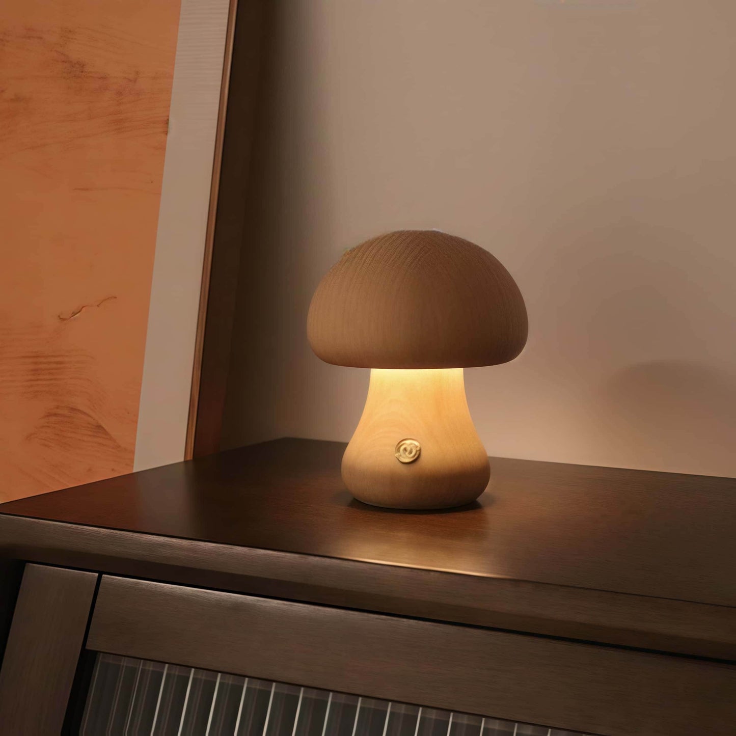 NAAWE Premium European Beech Lamp – Handcrafted | Wireless Charging - Naawe