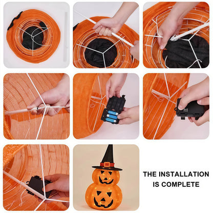 Naawe Halloween Collapsible Lighted Pumpkin