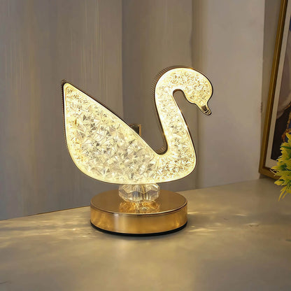 Naawe Celestial Night Light for Bedroom | Crystal Accents + Gold Base - Naawe