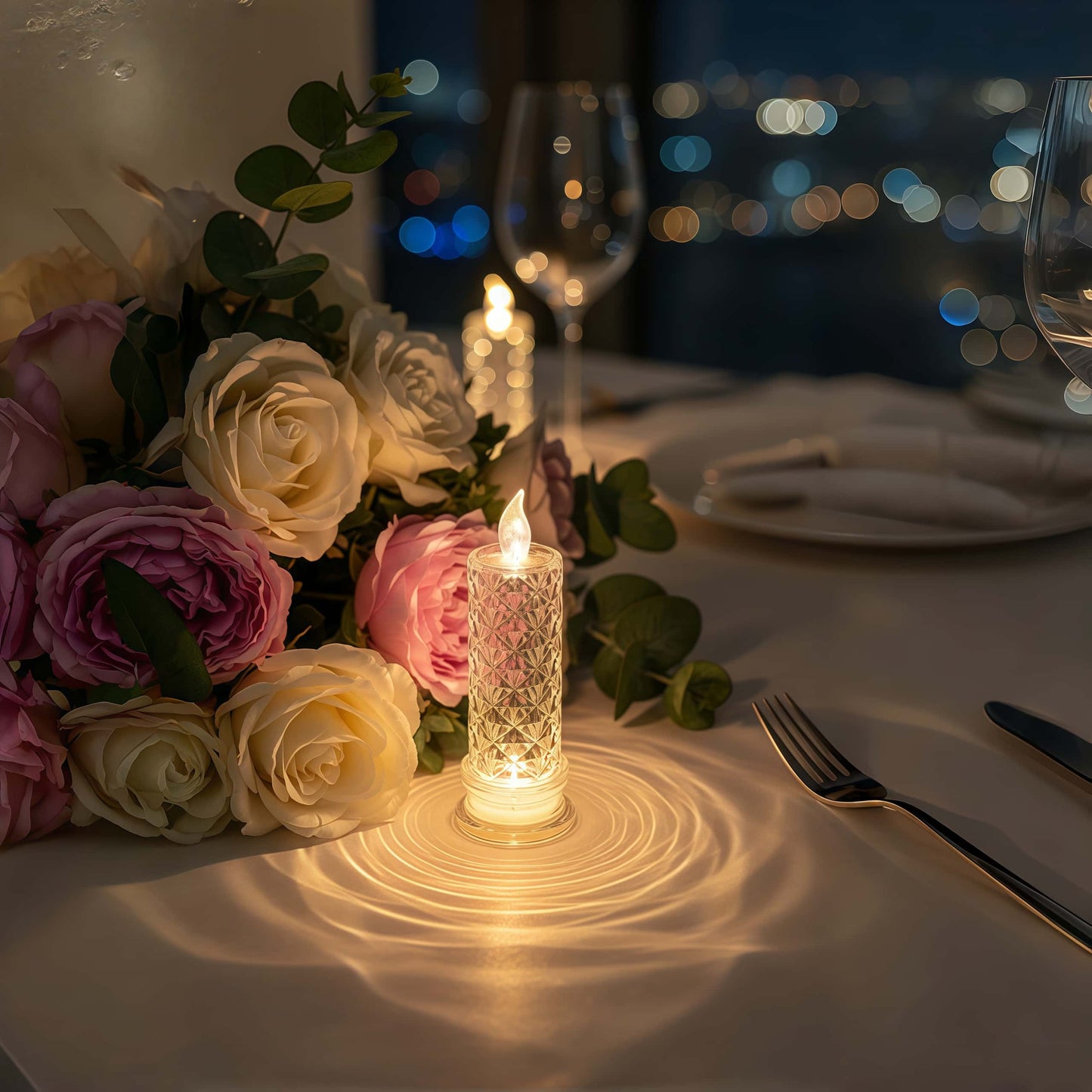 Crystal Candle Light – Romantic Glow, No Mess