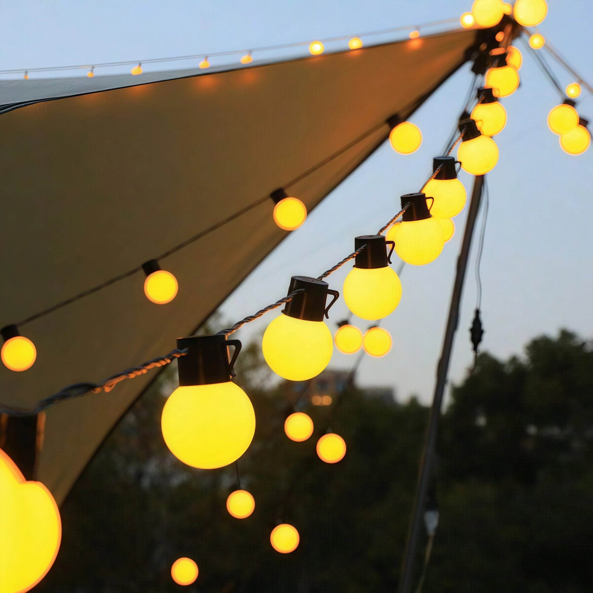 Naawe™ Outdoor Solar LED Bulb String Lights - Naawe