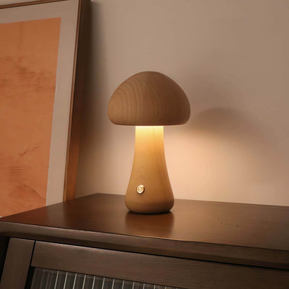 NAAWE Premium European Beech Lamp – Handcrafted | Wireless Charging - Naawe