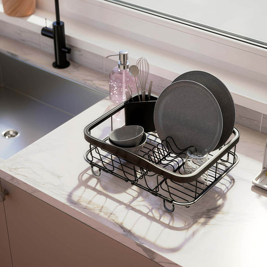 Naawe Simple Storage Carbon Steel Drainage Dish Rack Shelf - Naawe